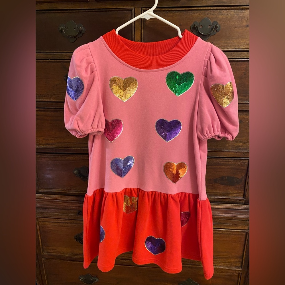 Queen of Sparkles heart dress